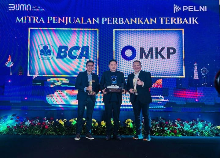 Jadi Mitra Penjualan Perbankan Terbaik, MKP Raih Penghargaan PT PELNI