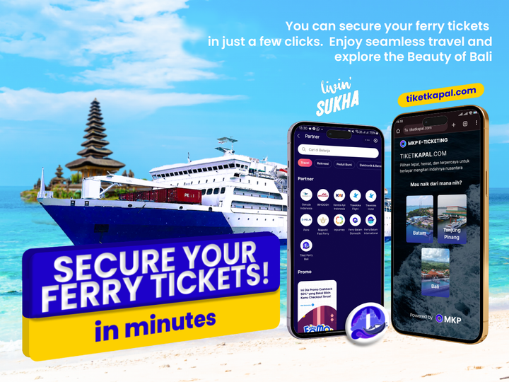 Seamless Bali Ferry Ticket Booking with Tiketkapal.com and Livin Sukha