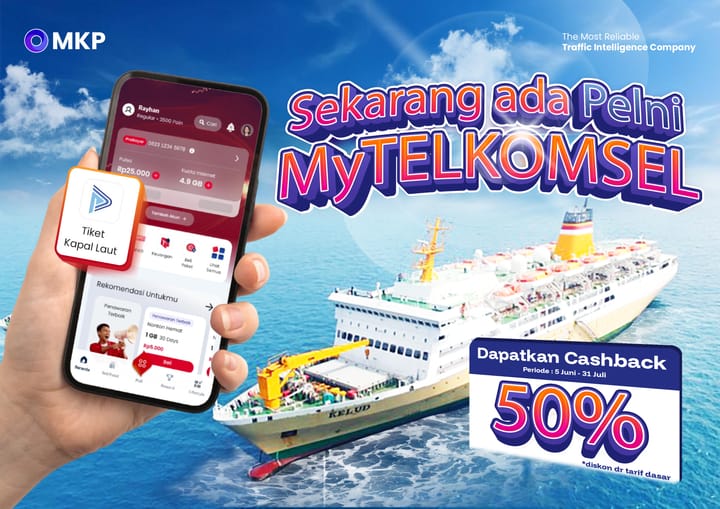MKP Permudah Akses Tiket PELNI Lewat MyTelkomsel, Siap Layani Jutaan Pelanggan