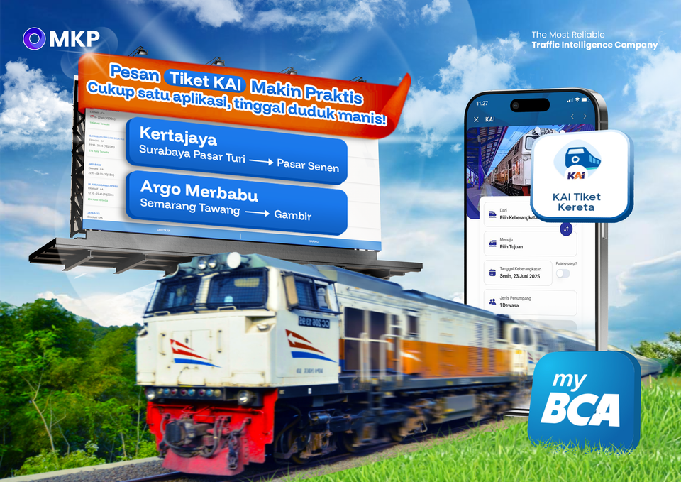 MKP Perluas Akses Transportasi Publik Melalui Integrasi Tiket KAI di Mobile Banking BCA