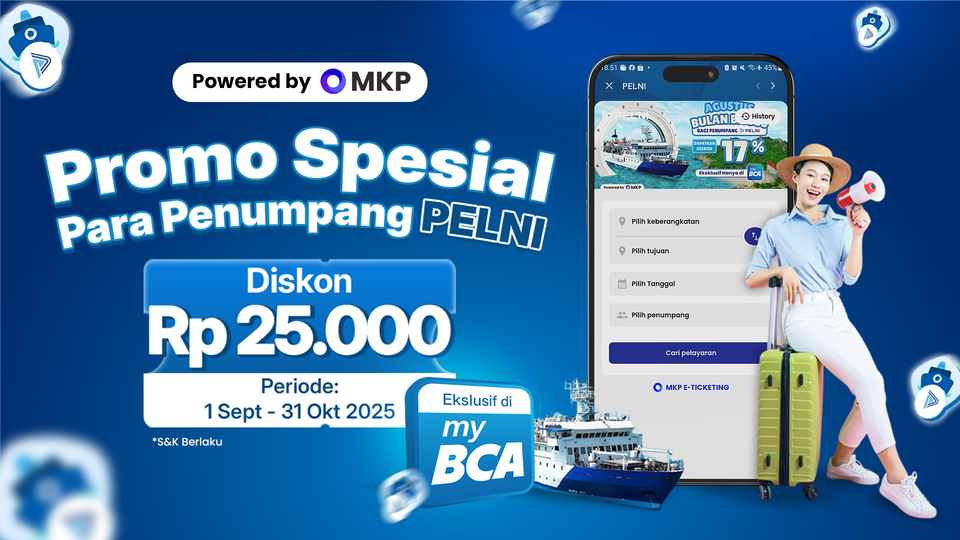 Lebih Praktis, Lebih Hemat! Promo Tiket PELNI di myBCA